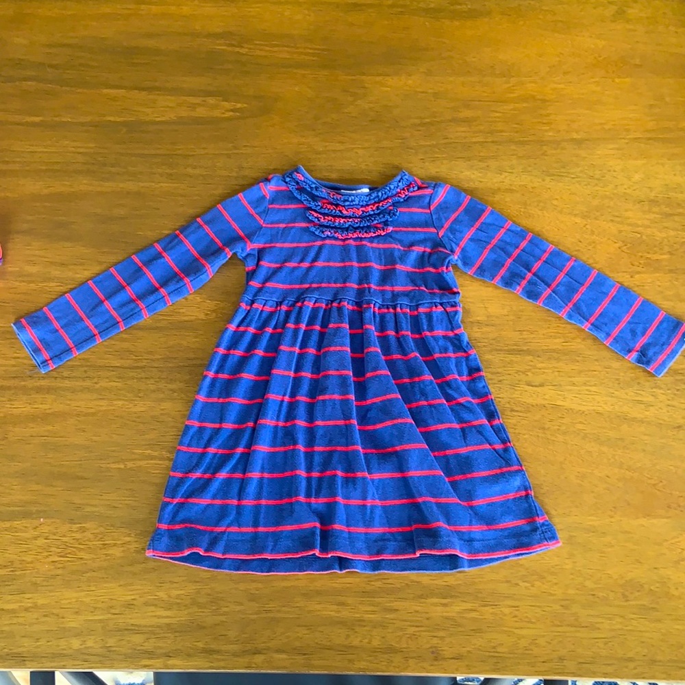 Long sleeved, stripped dress